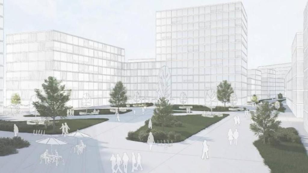 Imagen virtual de la zona de viviendas en Monte Mero.