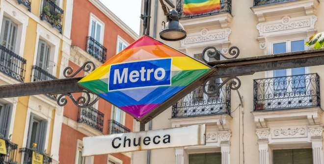 Imagen del metro del Barrio de Chueca