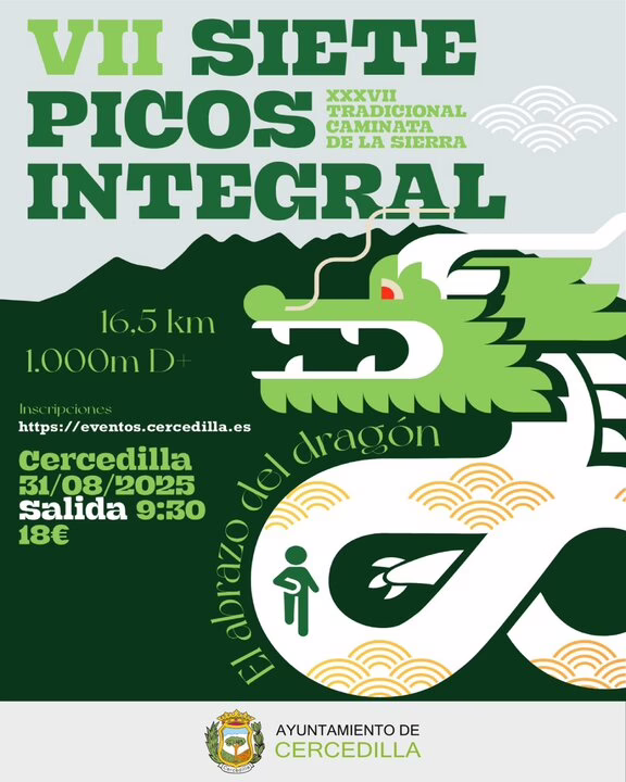 Eventos - Carrera Integral Siete Picos en Cercedilla el 31 de agosto de 2025.