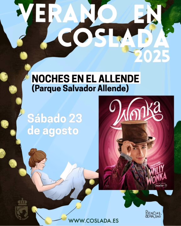 Coslada presenta "Wonka" en el ciclo de cine Allende 2025.