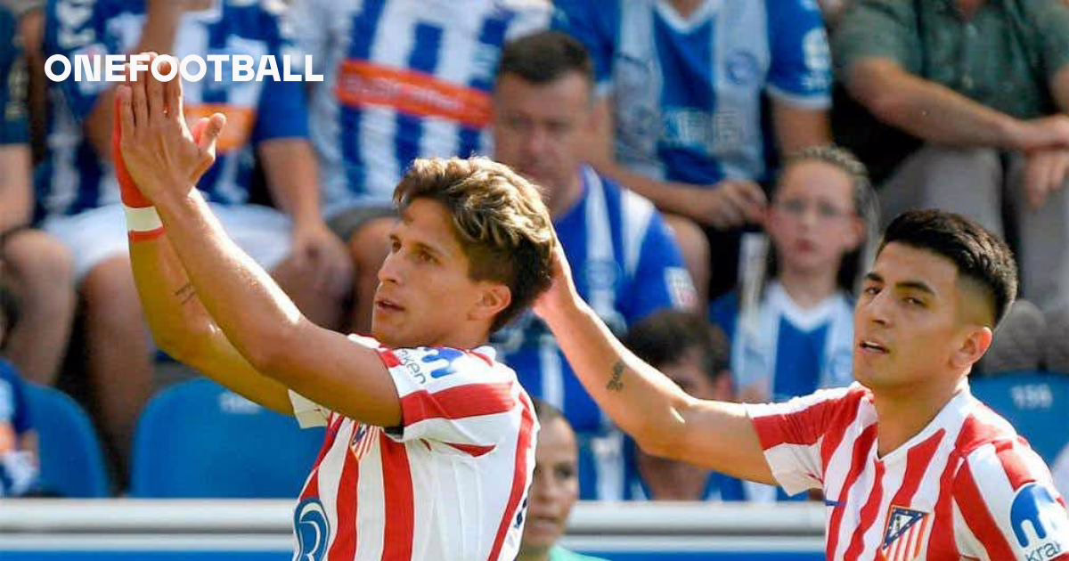 Giuliano Simeone marcó el gol del empate para el Atlético de Madrid frente al Alavés.