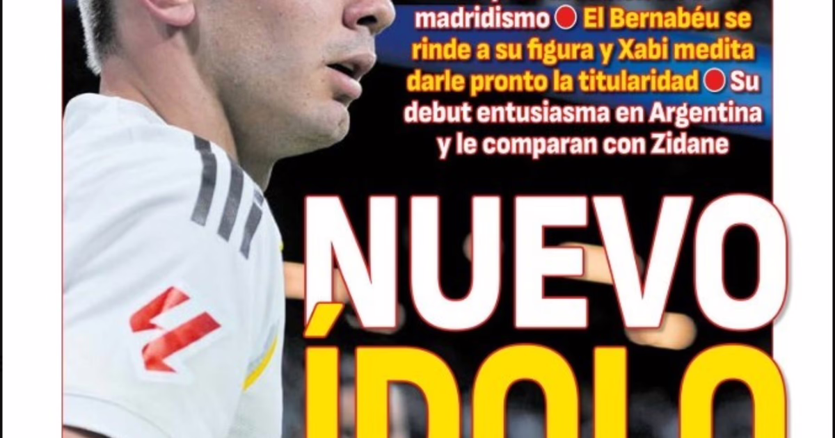 "Nuevo ícono", la portada en España sobre Mastantuono.