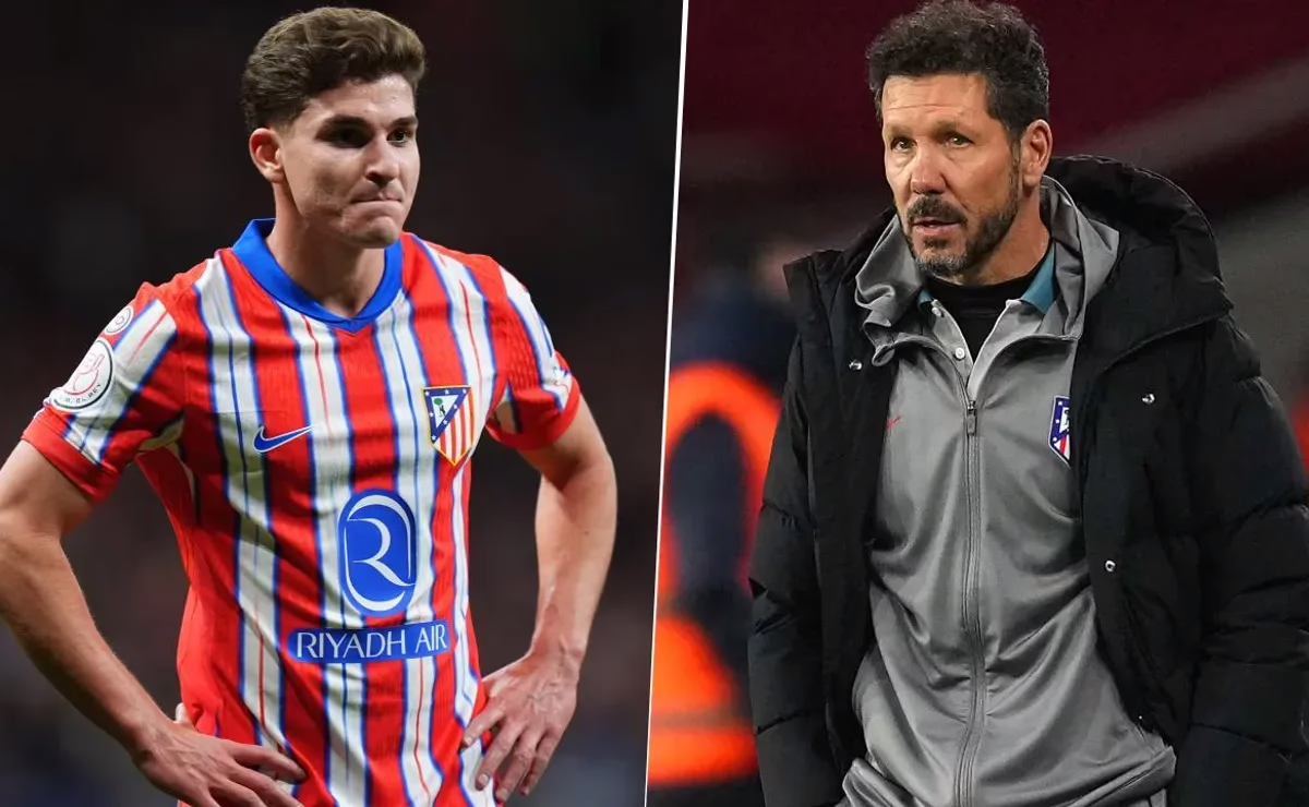 ¿Ruptura entre Julián Álvarez y Diego Simeone? Los rumores inundan al Atlético de Madrid.