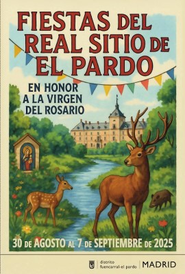 Fiestas del Pardo 2025 en honor de la Virgen del Rosario | 30/08-07/09/2025 | Fuencarral-El Pardo (Madrid) | Cartel