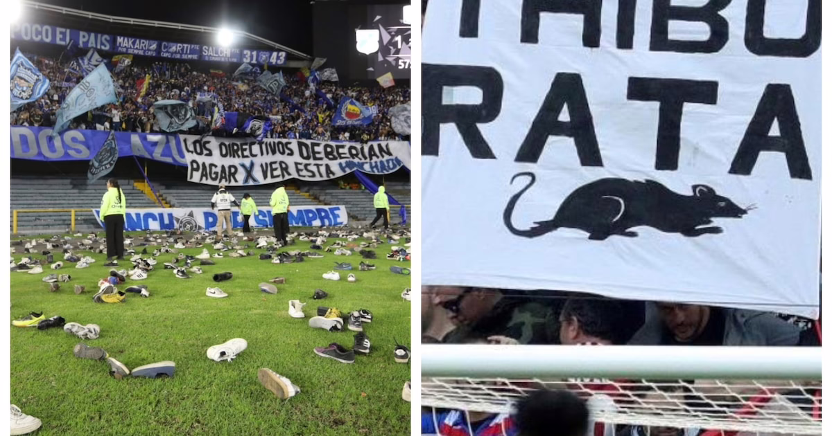 Hinchas de Millonarios protestaron, comparando su acción con la del Atlético de Madrid en 2019: reacciones desde Europa.