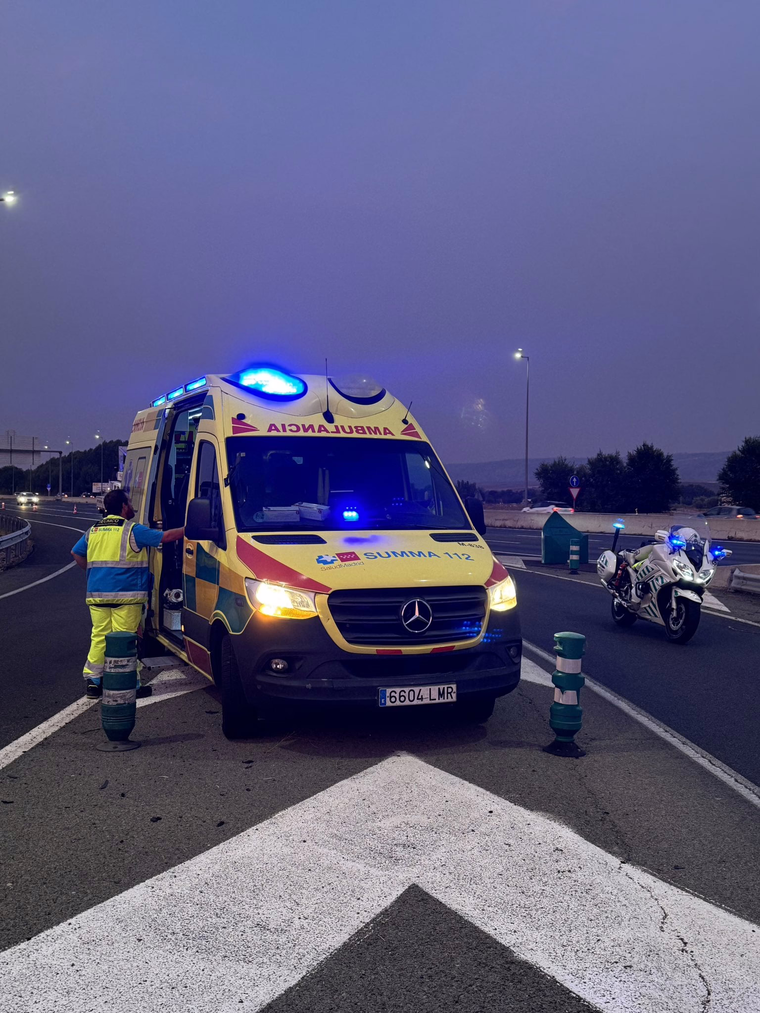 Desgarrador choque de motocicleta en la A-2: una víctima mortal en Alcalá de Henares.