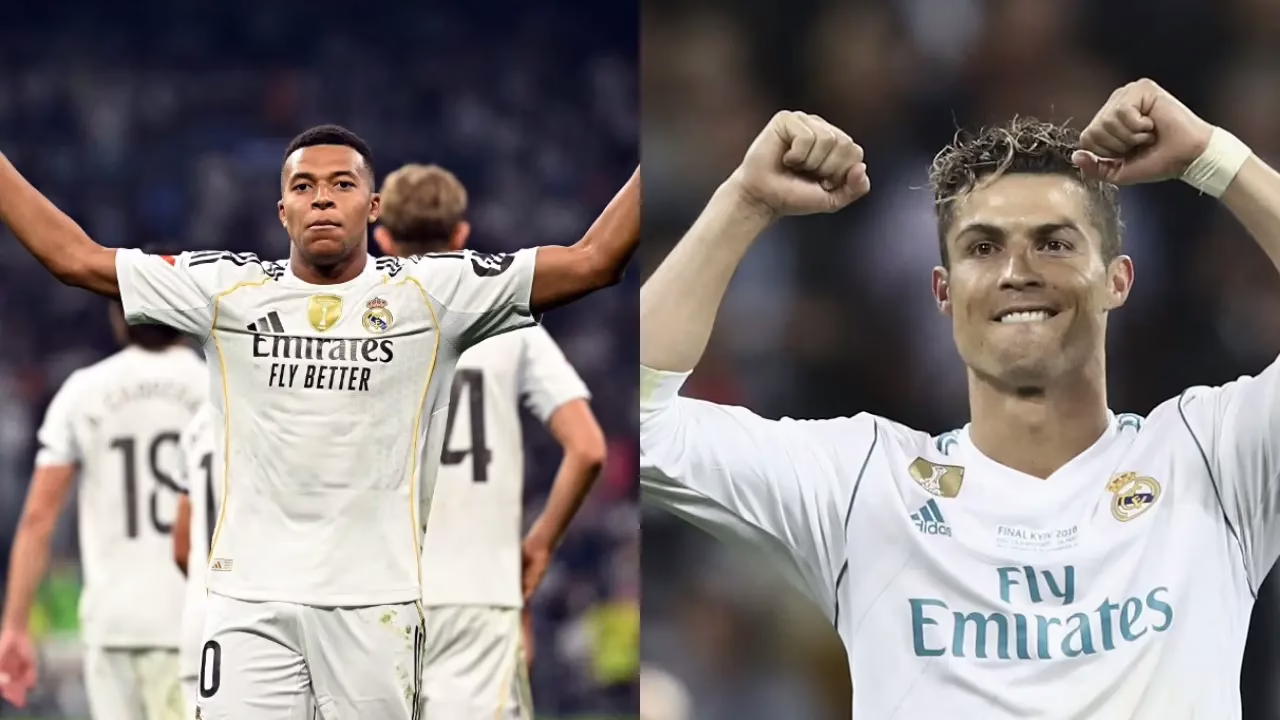 Kylian Mbappé superó a Cristiano Ronaldo; cifra impactante en el Real Madrid.