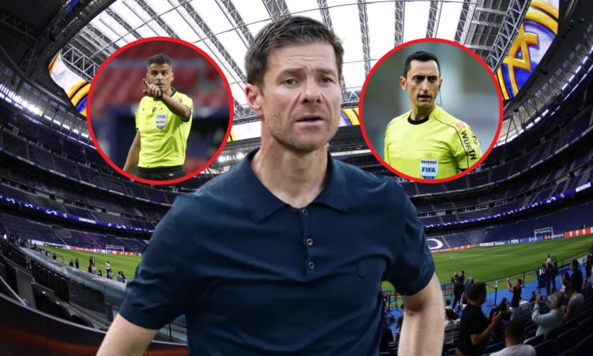 Así se comporta Xabi Alonso, el entrenador, con los árbitros en el campo: no les perdona una.