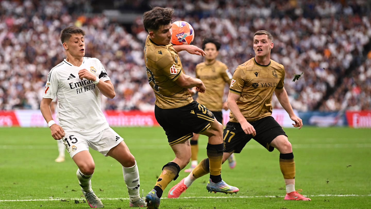 Predicción de la Inteligencia Artificial de Opta para el encuentro entre Real Sociedad y Real Madrid en LaLiga 2025/26.