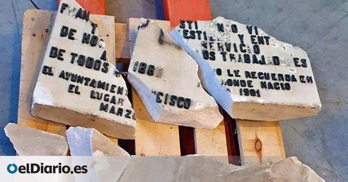 El Gobierno de Almeida restaurará la placa de Largo Caballero que fue retirada a martillazos, aunque no revela su ubicación actual.