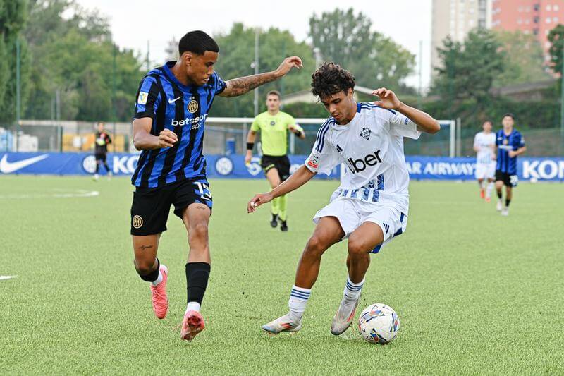 Álex Pérez, con el Inter de Milán.