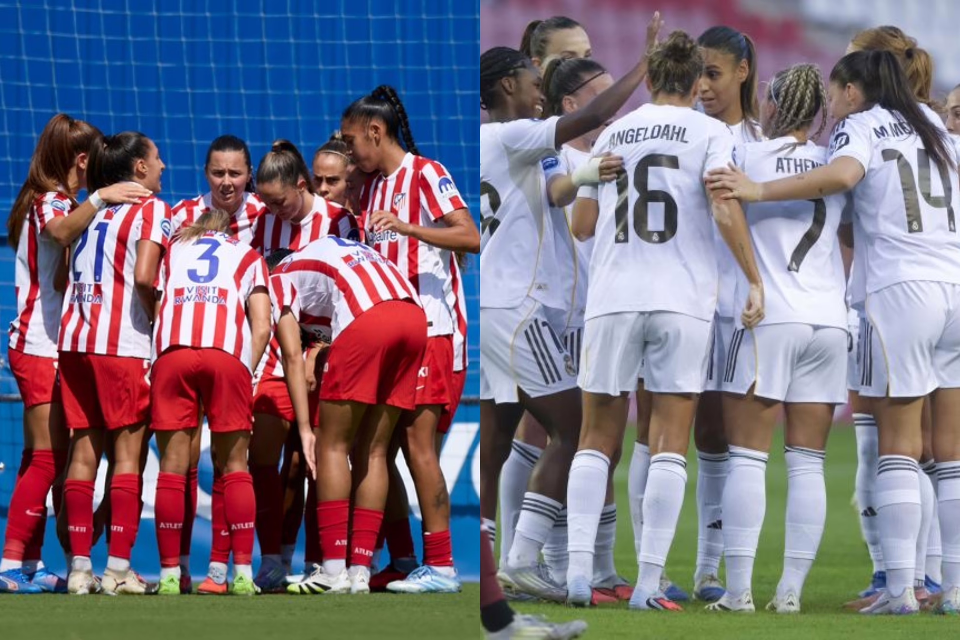 Atlético frente a Real Madrid en vivo.