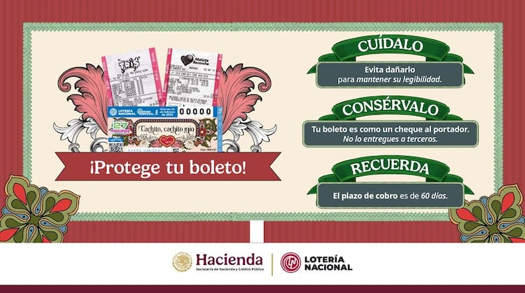 El boleto del sorteo es esencial, ya que sirve como comprobante para reclamar el premio en caso de ser ganador.