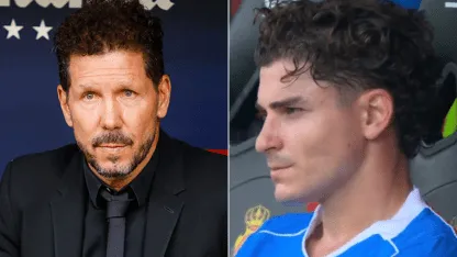 Julián se molestó con Simeone por el cambio: qué hay detrás del enojo que generó el "siempre a mí"