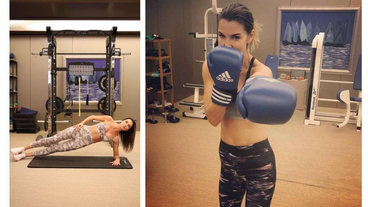 Mar Flores tiene un gimnasio en casa