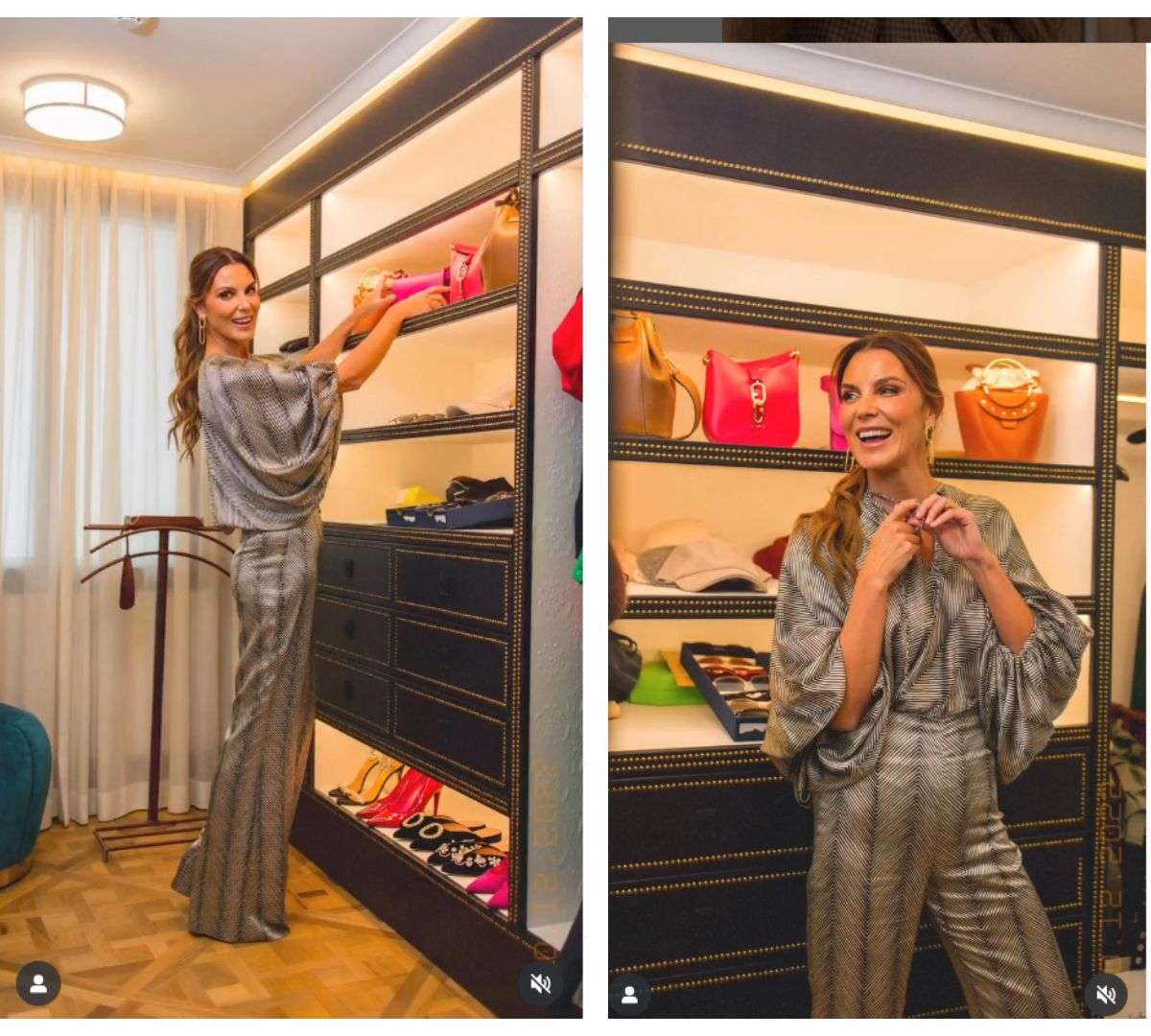 Tiene un vestidor de gran tamaño