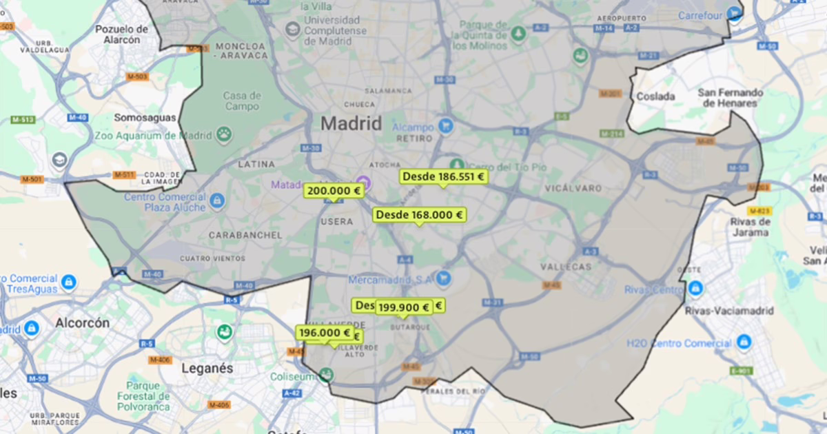 Nuevos apartamentos en Madrid por debajo de 200.000 euros — idealista/news