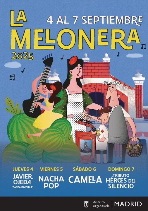 Celebraciones de la Melonera 2025 en Arganzuela