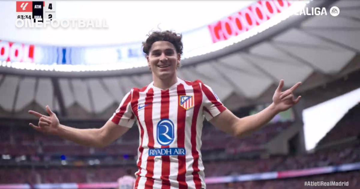 ¡Con un par de goles de Julián Álvarez! El Atlético aplasta al Real en el Derby madrileño.
