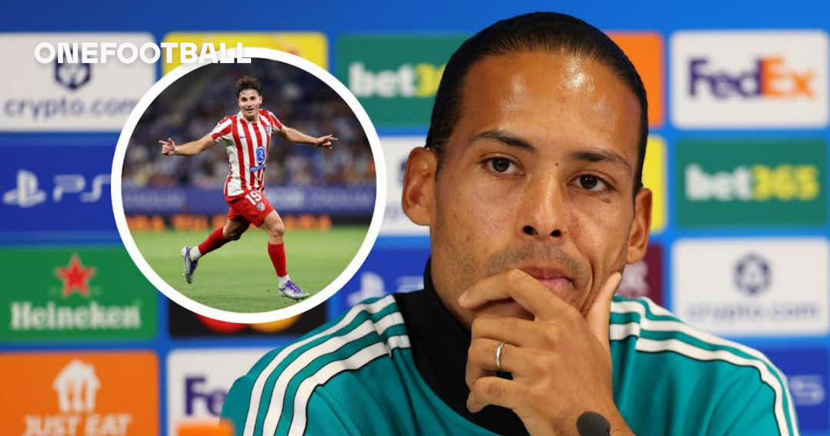 Virgil van Dijk: "El Atlético de Madrid echará de menos a Julián Álvarez"