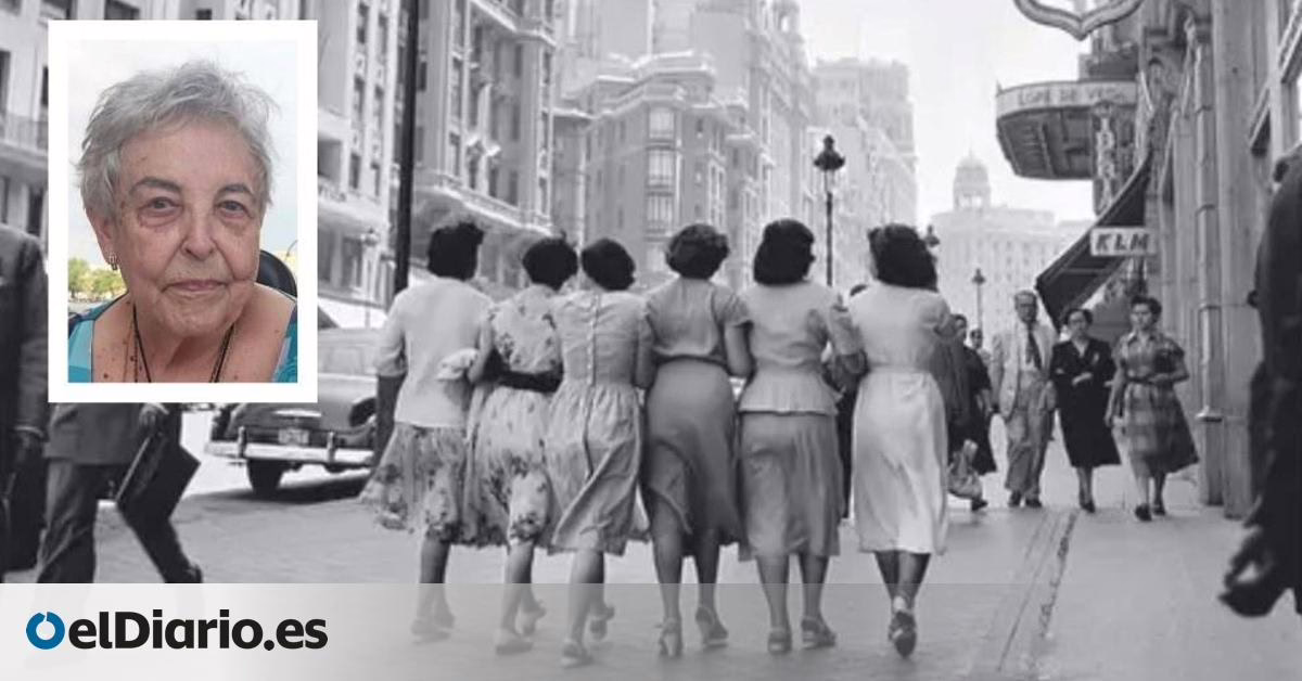 Despedida a Carmen Gracia, la mujer que desafiaba el paso del tiempo al caminar por Gran Vía en una imagen icónica.