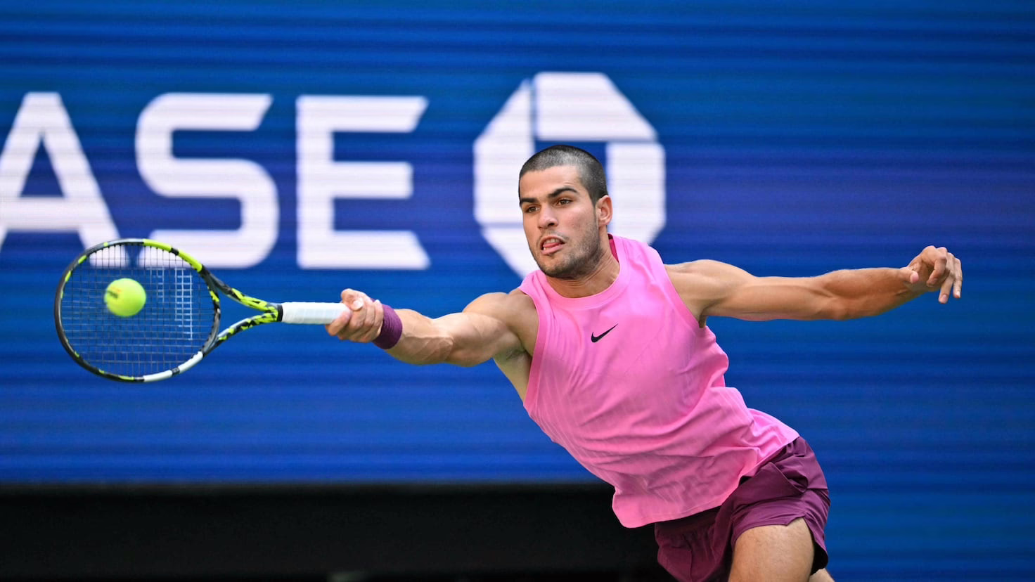Carlos Alcaraz logra su cuarta aparición en cuartos de final de Grand Slam.