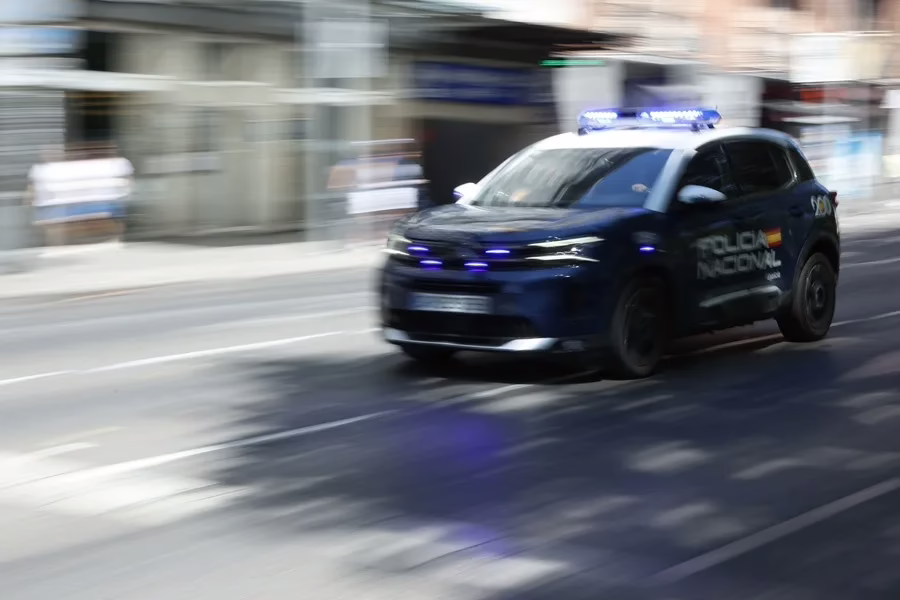 Un hombre se atrincheró en la Gran Vía de Madrid.