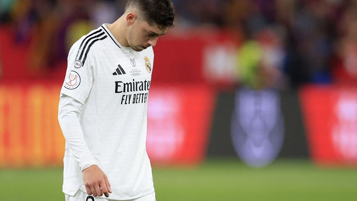 Fede Valverde durante un encuentro con el Real Madrid