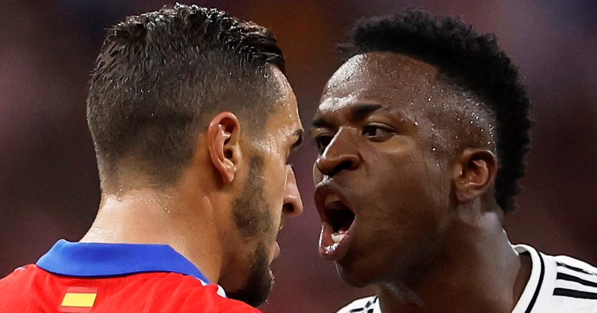 El intenso intercambio de palabras entre Koke y Vinícius durante la victoria del Atlético sobre el Real en el clásico madrileño: “Te quita el protagonismo”