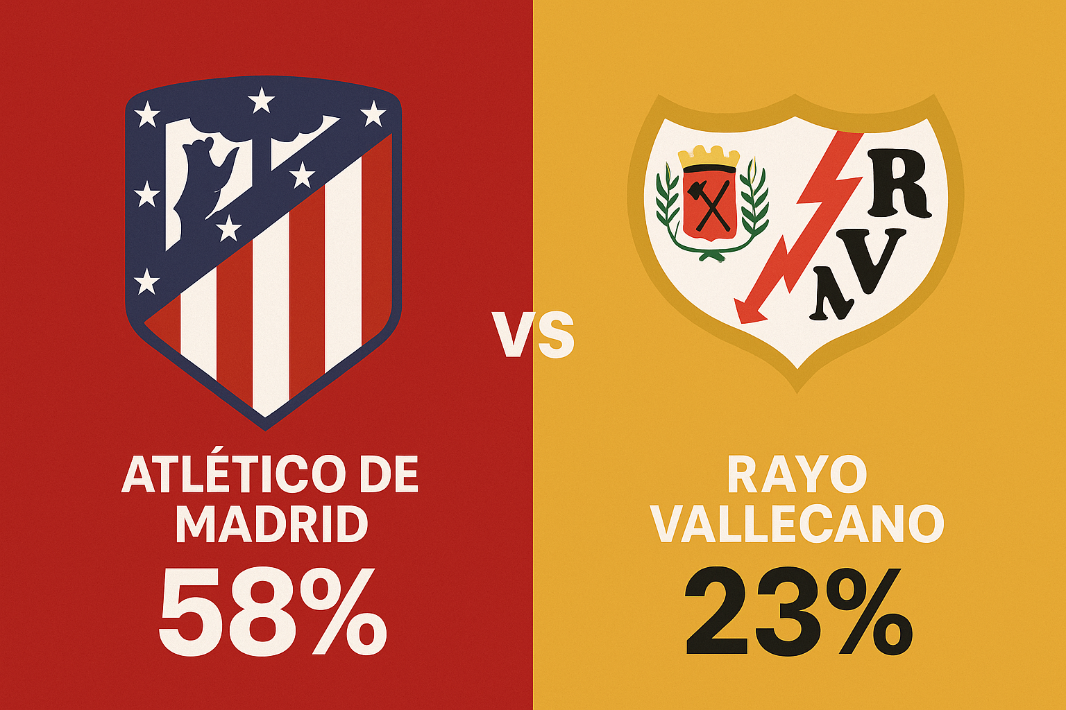 Pronóstico Atlético de Madrid vs Rayo Vallecano - La Liga (24/09/2025)
