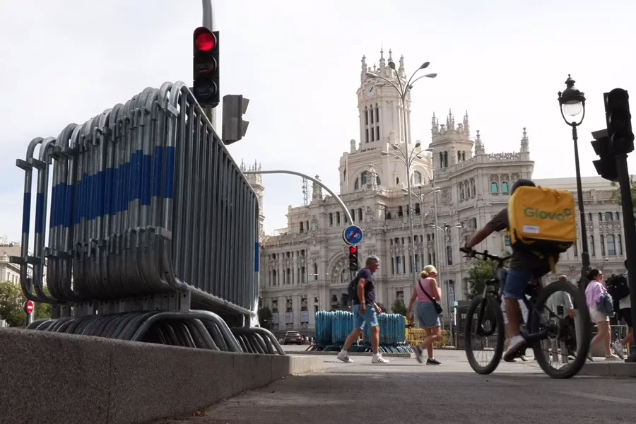 Madrid, protegida contra las manifestaciones a favor de Palestina durante La Vuelta.