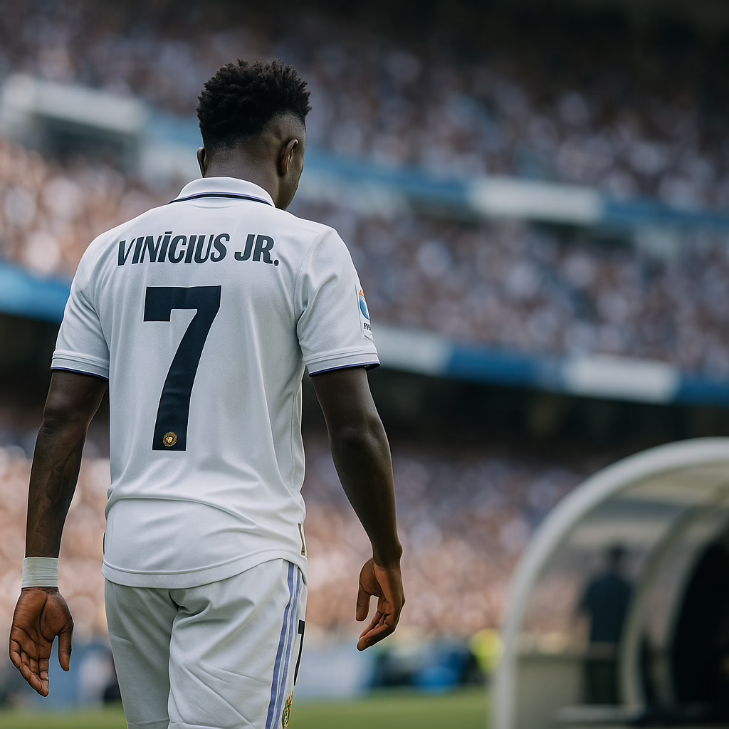 Vinicius enfrenta cada vez más presión; su salida del Madrid se acerca.
