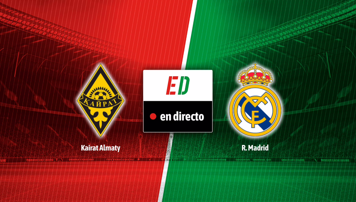 Kairat Almaty vs. Real Madrid en vivo: marcador del encuentro de hoy en la UEFA Champions League.