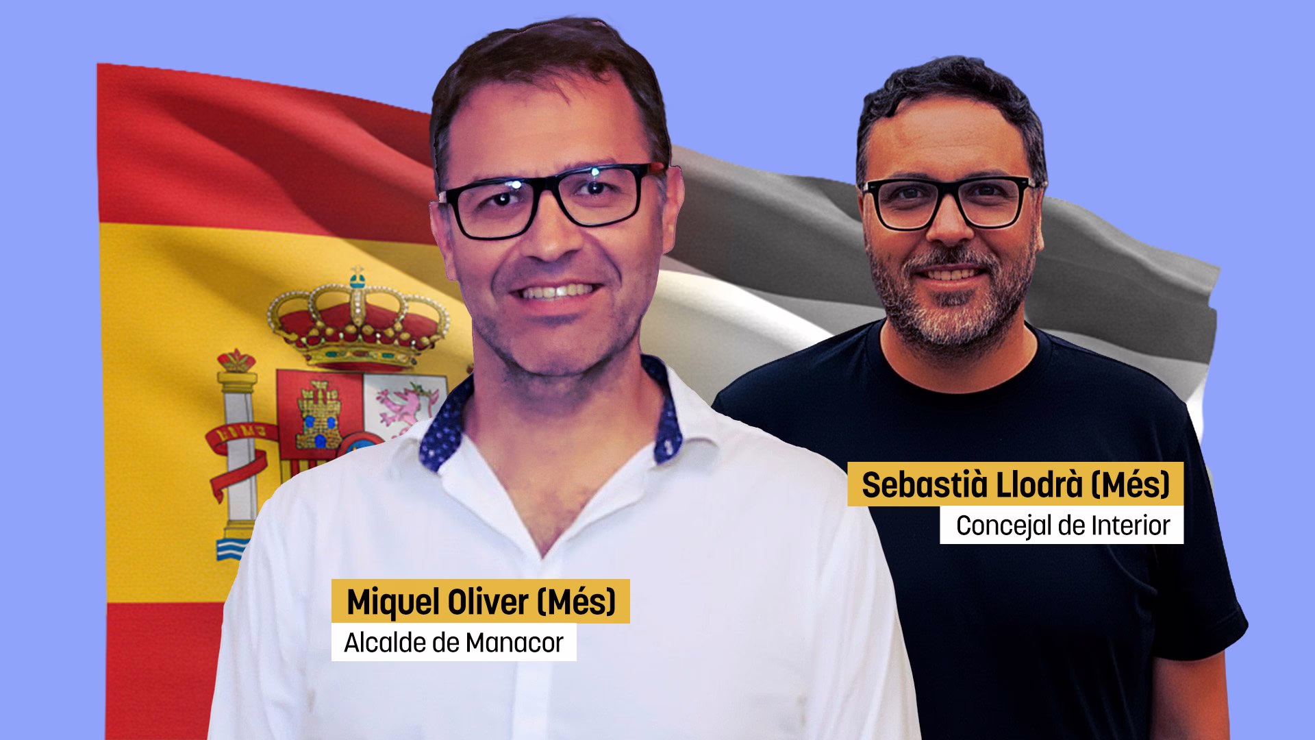 El alcalde independentista de la localidad de Rafa Nadal quita la imagen del Rey y la bandera de España de la comisaría.