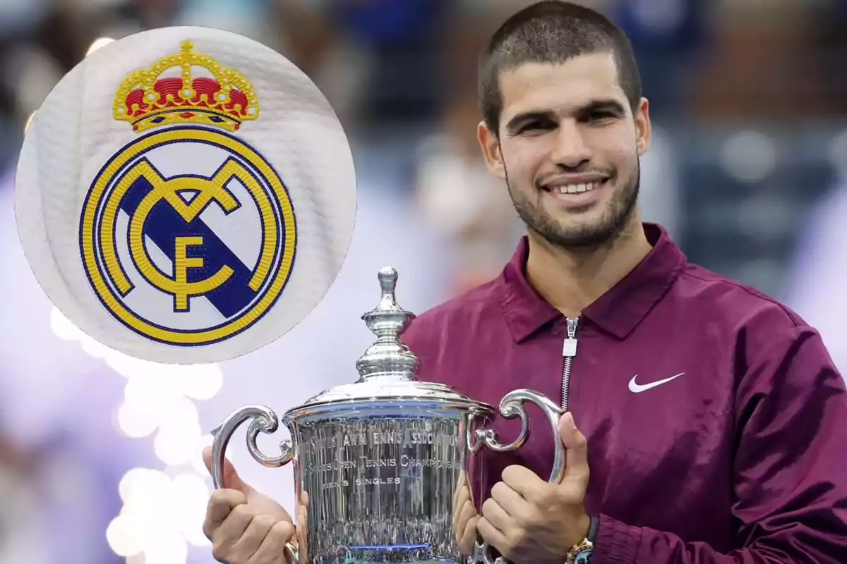 Así celebró el Real Madrid la victoria de Alcaraz en el US Open.