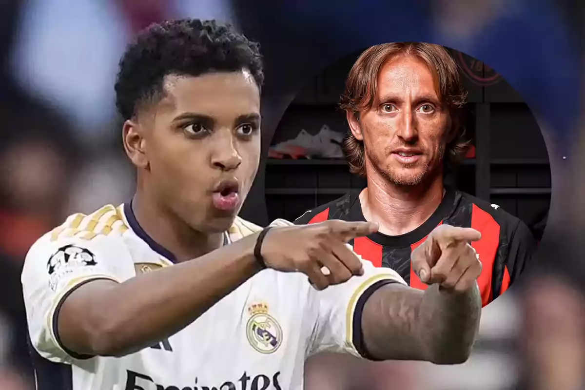 Se vuelve viral el sorprendente saludo de Rodrygo a Luka Modric.