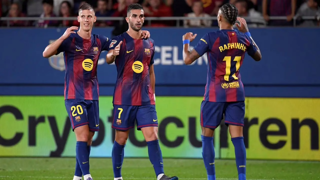 Barcelona venció 3-0 a Getafe en la quinta fecha de La Liga española.