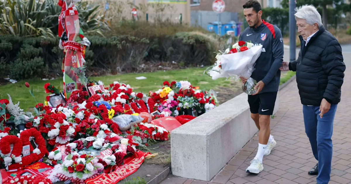 El conmovedor tributo del Atlético de Madrid a Diogo Jota.