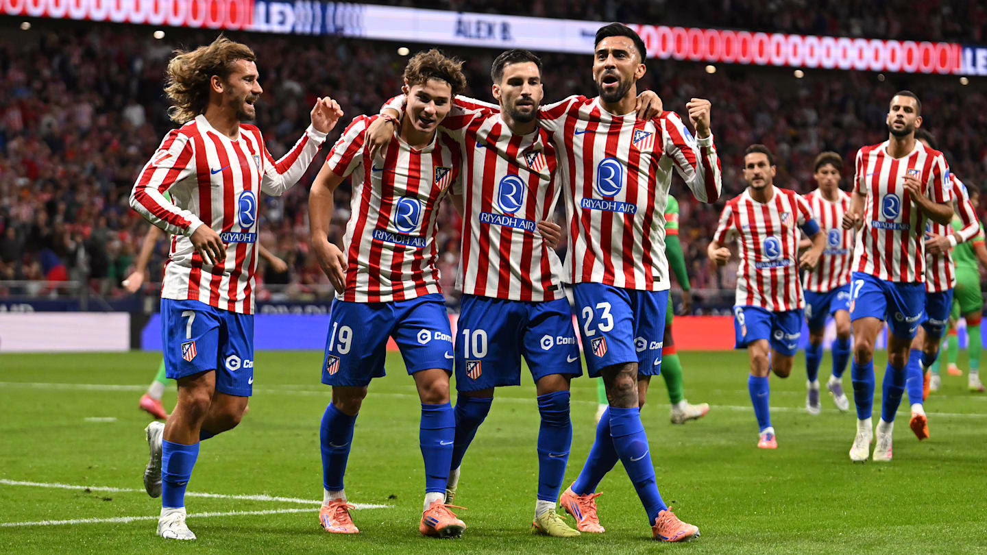 La probable formación inicial del Atlético de Madrid ante el Real Betis.