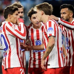 1x1 del Atlético: Lenglet, otro tiro en el pie que afea a Koke, Grizi, Barrios, Le Normand y Hancko