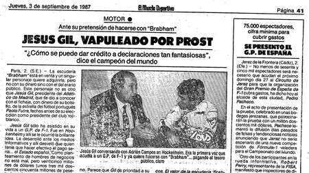 Jesus Gil Prost F1