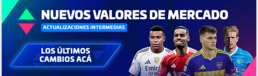 Cambios en los valores de mercado