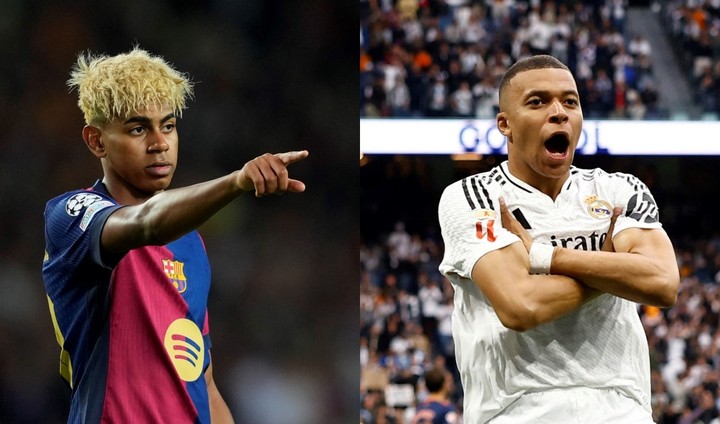 Lamine Yamal y Kylian Mbappé.
