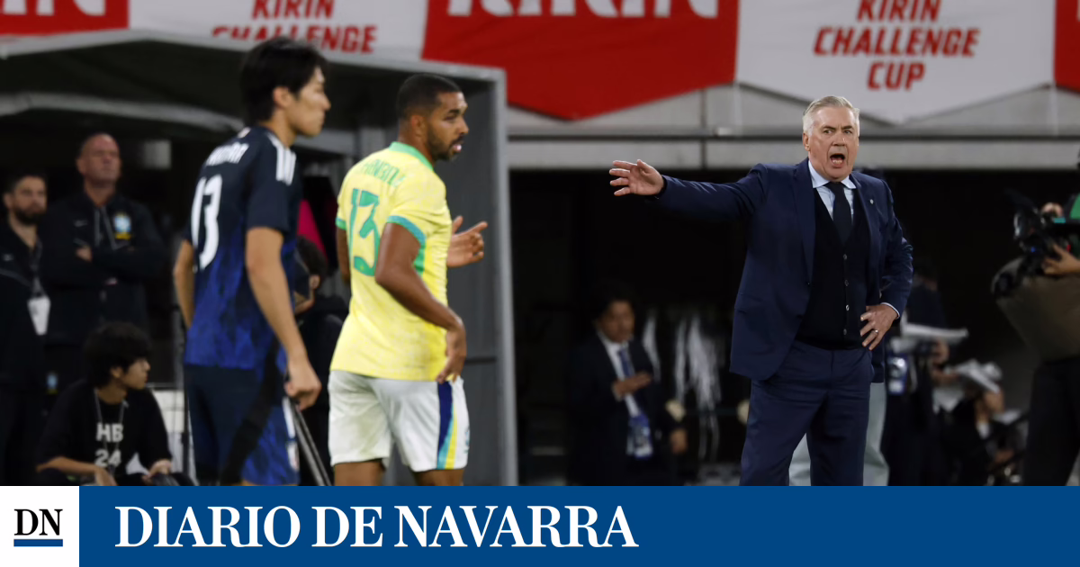 Significativa derrota del Brasil de Ancelotti y Vinicius en Japón.