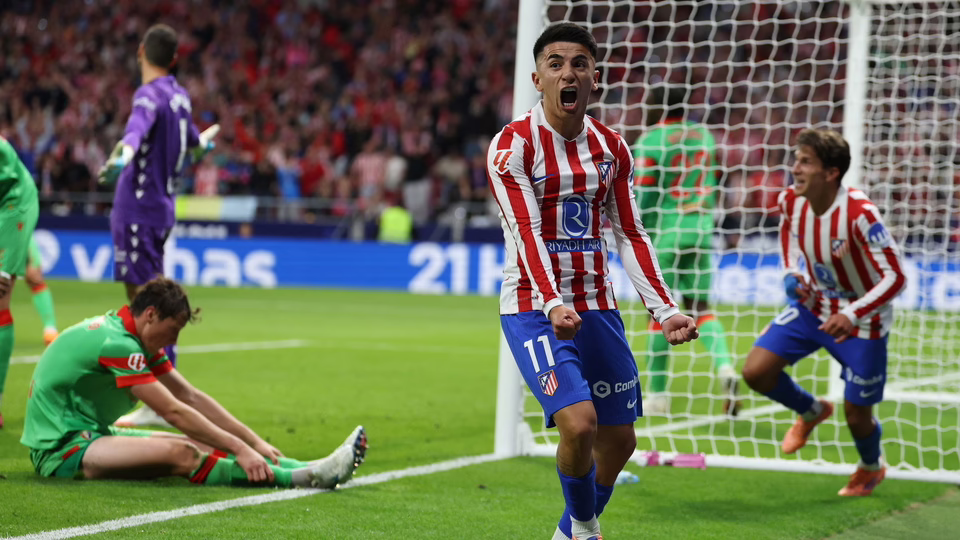 Almada contribuyó a la celebración del Atlético de Madrid | El tanto del argentino aseguró la victoria del equipo madrileño.