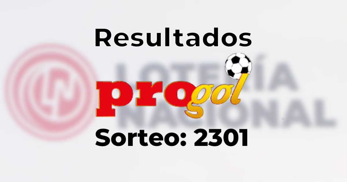 Resultados del Progol 2301: consulta la quiniela premiada.