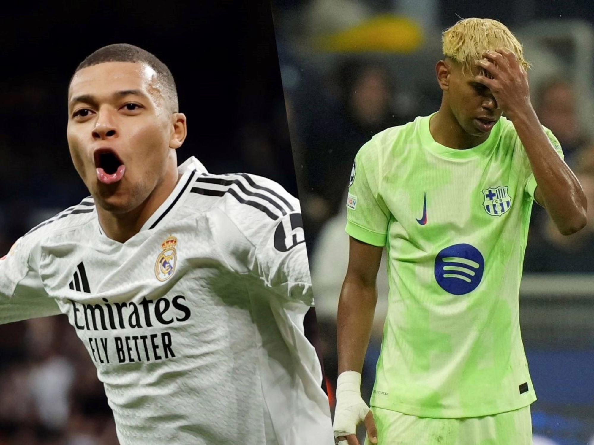 Real Madrid vs Barcelona: el asombroso récord de duelos entre Kylian Mbappé y Lamine Yamal :: Olé USA