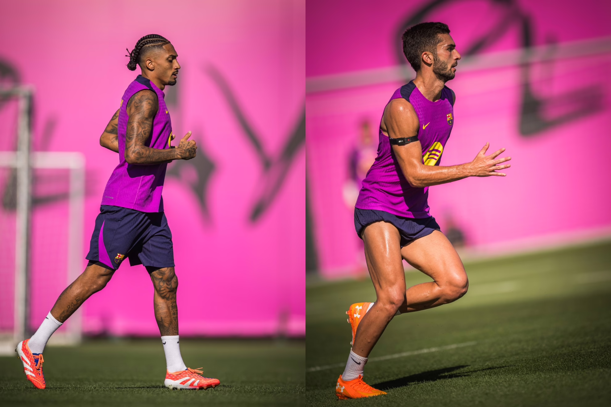 Raphinha y Ferran se esfuerzan por estar listos para el clásico.