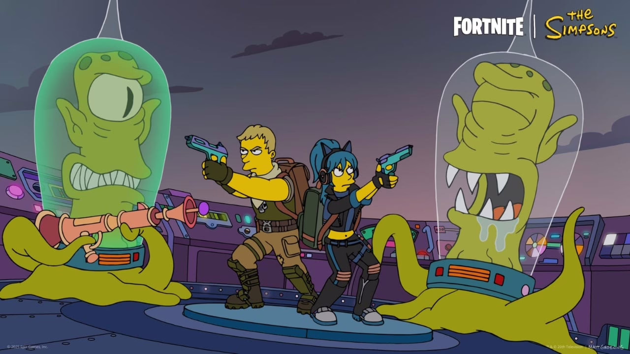 Los Simpson y Fortnite se combinan en una espectacular colaboración.