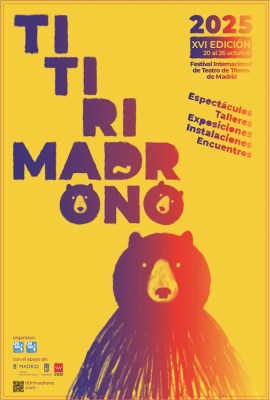 Titirimadroño 2025 | 16º Festival Internacional de Títeres de Madrid | 20-26/10/2025 | Puente de Vallecas | Cartel